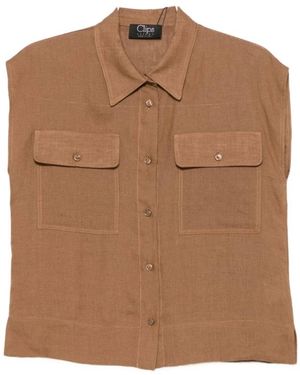 Clips Camicia Con Tasche A Patta - Bruin