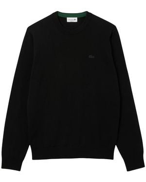 Lacoste Round-Neck Knitwear - Black