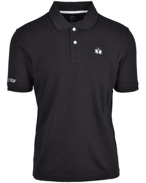 La Martina Tops ,Zwart ,Katoen Polo