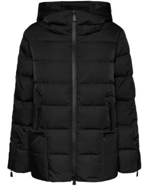 Elena Miro Jassen ,Zwart ,Nylon Matte Nylon Down Jacket