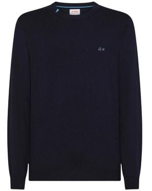 Sun 68 Round-Neck Knitwear - Azul
