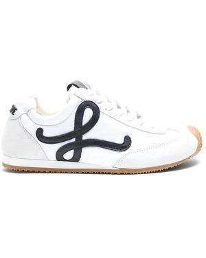 Loewe Schoenen ,Wit ,Leer Ballet Runner 2.0