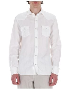 Barba Napoli Casual Shirts - White