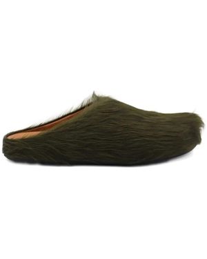 Marni Stilvolle Sabot Schuhe Für Frauen - Grün