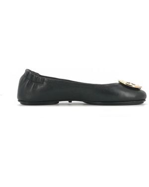 Tory Burch Ballerinas Minnie Aus Leder - Schwarz