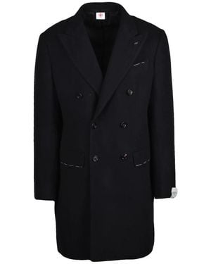 Luigi Borrelli Napoli Double-Breasted Coats - Black