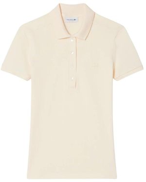 Lacoste Polo Van Stretch Piqué Katoen - Wit