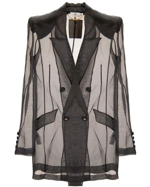 Elisabetta Franchi Blazers - Brown