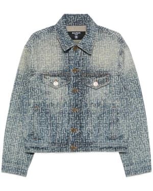 Balmain Denim Jackets - Azul