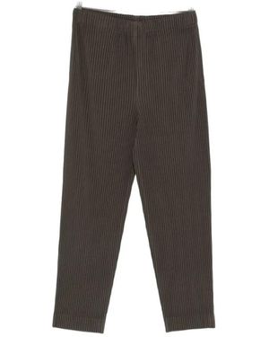 Issey Miyake Straight Trousers - Grey