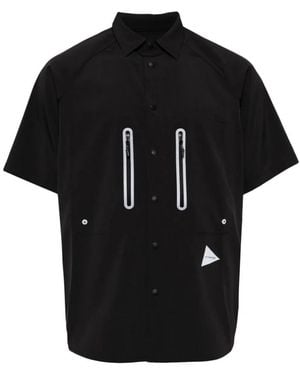 and wander Short Sleeve Shirts - Black