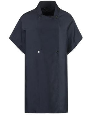Moorer Double-Breasted Coats - Blue