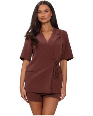 Ydence Overhemden ,Bruin ,Leer Lucille Blazer