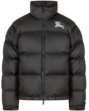 Burberry Jassen ,Zwart ,Leer Ekd High-Neck Puffer Jacket