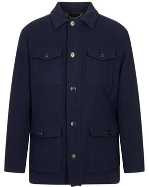 Canali Light Jackets - Bleu