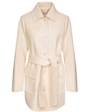 Liu Jo Jassen ,Wol Panno Double Coat - Naturel