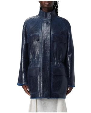 Fendi Leather Jackets - Blue