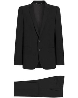 Dolce & Gabbana Kostuums ,Zwart ,Single Breasted Suits