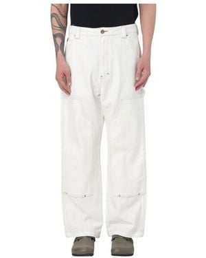 ICECREAM Straight Trousers - White