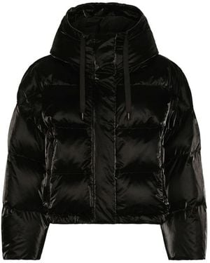 Dolce & Gabbana Coated Down Jacket - Black