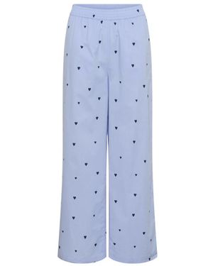 Saint Tropez Wide Broek - Blauw