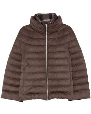 Herno Wildleder-Effekt-Jacke - Braun