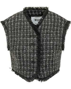 MSGM Jassen ,Zwart ,Vests - Grijs