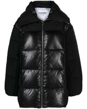 Ganni Down Jackets - Black