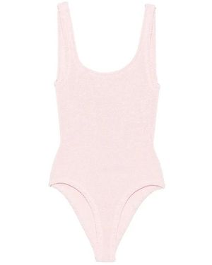Hunza G Square Neck Swim - Roze