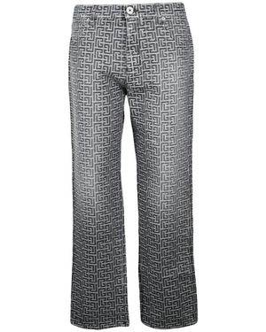 Balmain Straight Jeans - Gris