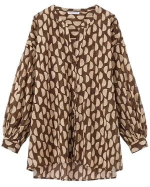 ROSSO35 Overhemden ,Veelkleurig ,Katoen Camicia - Bruin