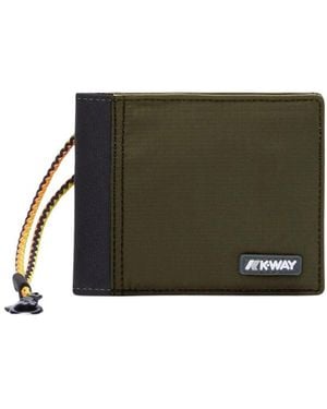 K-Way Wallets & Cardholders - Green