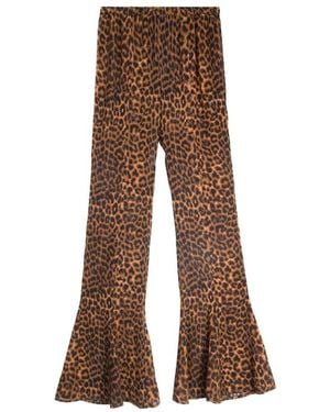 Mes Demoiselles Wide Trousers - Marrone