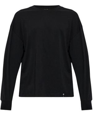 Palm Angels Langarm-T-Shirt Aus Baumwolle - Schwarz