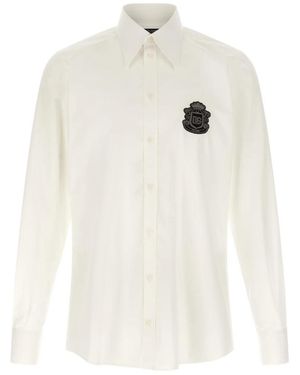 Dolce & Gabbana Overhemden ,Wit ,Katoen Overhemden