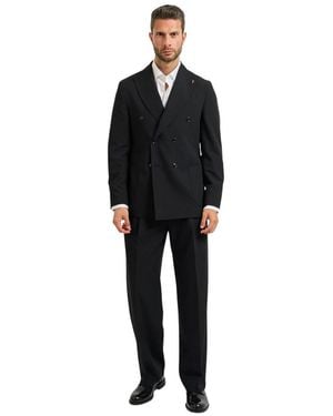 MULISH Double Breasted Suits - Nero