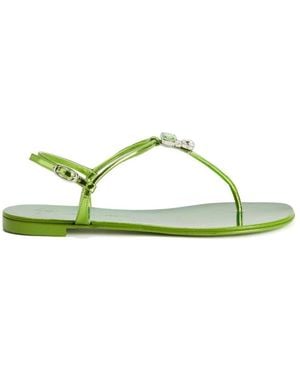 Giuseppe Zanotti Flat Sandals - Green