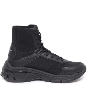 Armani Lace-Up Boots - Blue