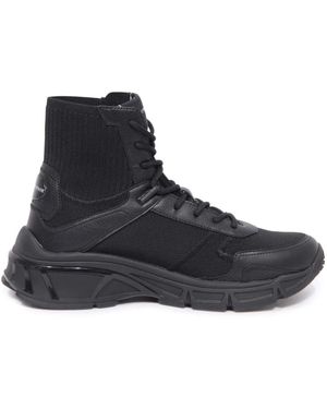 Armani Schwarze Schuhe Mit Weichem Schaum X4Z124 - Blau