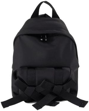 Simone Rocha Tassen ,Zwart ,Polyester Utility Bow Rugzak