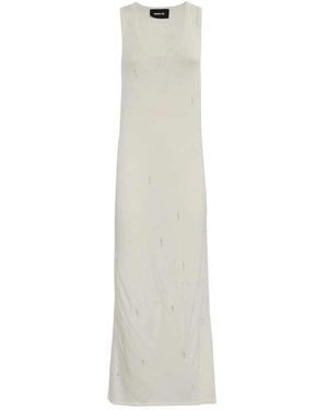 Barrow Kleedjes ,Polyester Geribbelde Gebreide Jurk - Wit