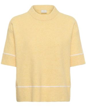 Kaffe Rundhals-Strickware - Gelb