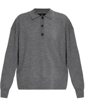 Anine Bing Polo Shirts - Grey