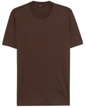 Zanone T-Shirts - Brown