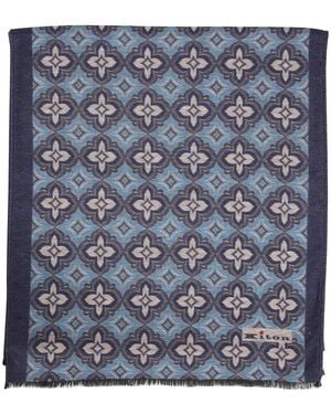 Kiton Winter Scarves - Blue