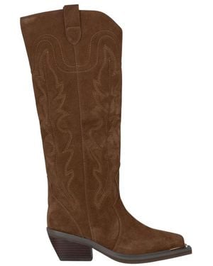 Alma En Pena. Cowboy & Biker Boots - Brown