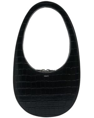 Coperni Tassen ,Zwart ,Leer Croco Swipe Bag