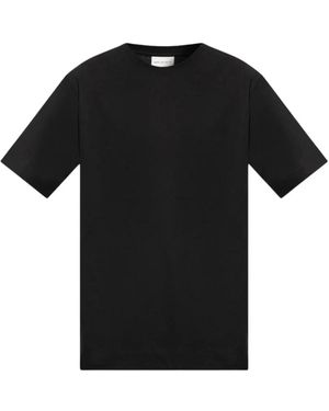 Dries Van Noten Tops ,Zwart ,Katoen Hertz T-Shirt
