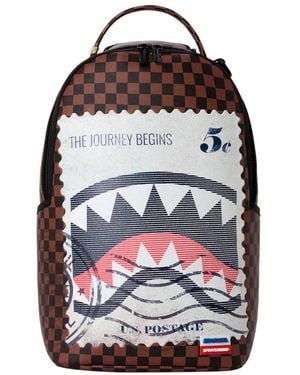 Sprayground Usps Haiermotiv Rucksack - Braun