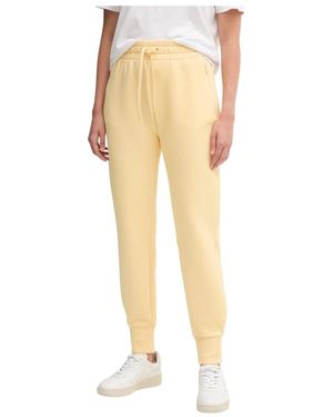 Lacoste Broeken ,Geel ,Katoen Katoenen Joggingbroek - Naturel